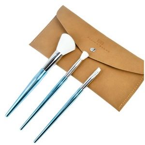 Elaina Badro Baby Blues Makeup Brushes with Pouch